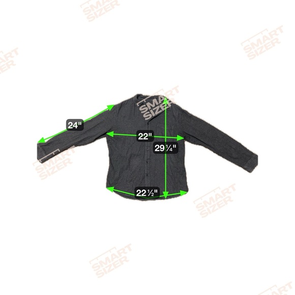 14th & Union Dark Gray Casual Cotton Button Down Shirt - Picture 3 of 3